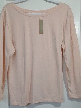 J. Crew Blush Pink XL Long Sleeve Tee